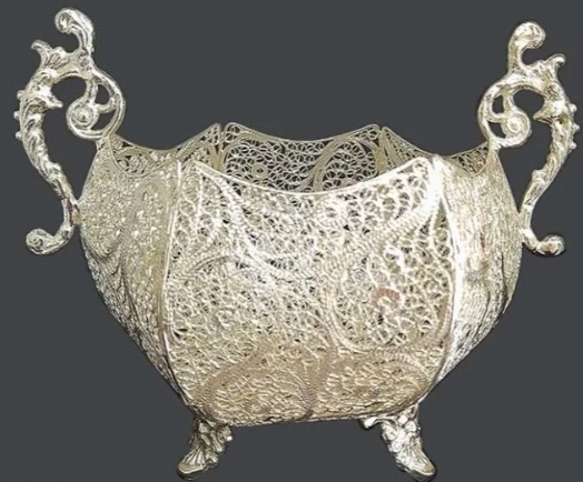 شکلات خوری ملیله کاری