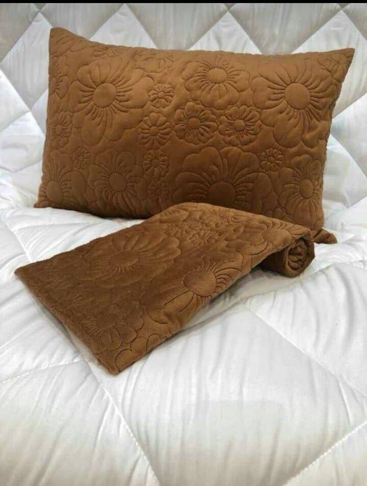 رو بالشتی مخمل گل برجسته+قیمت عمده و ارزان