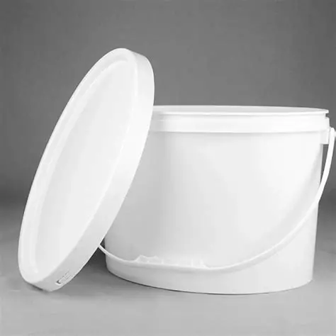 خرید عمده سطل یک لیتری بیضی پلاستیکی