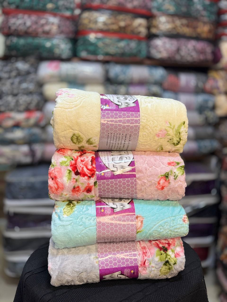 قیمت به صرفه و باکیفیت و صادراتی پتوی ژله ای تیسا گلناز ( عروس ) دو نفره بسیار لطیف + عمده