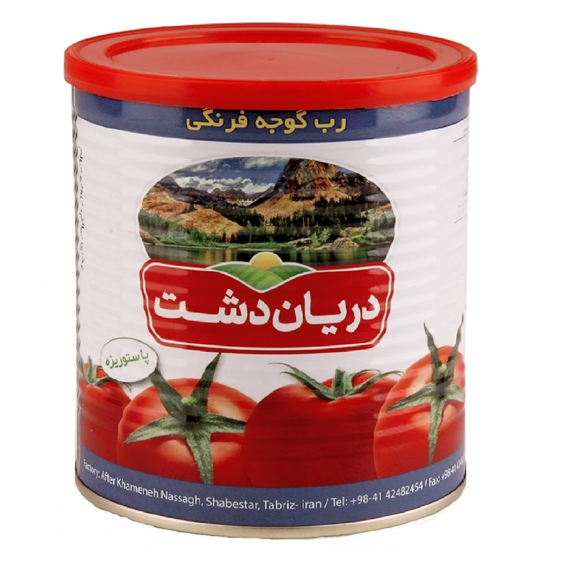 فروش رب گوجه دریان دشت + قیمت ارزان عمده فروشی