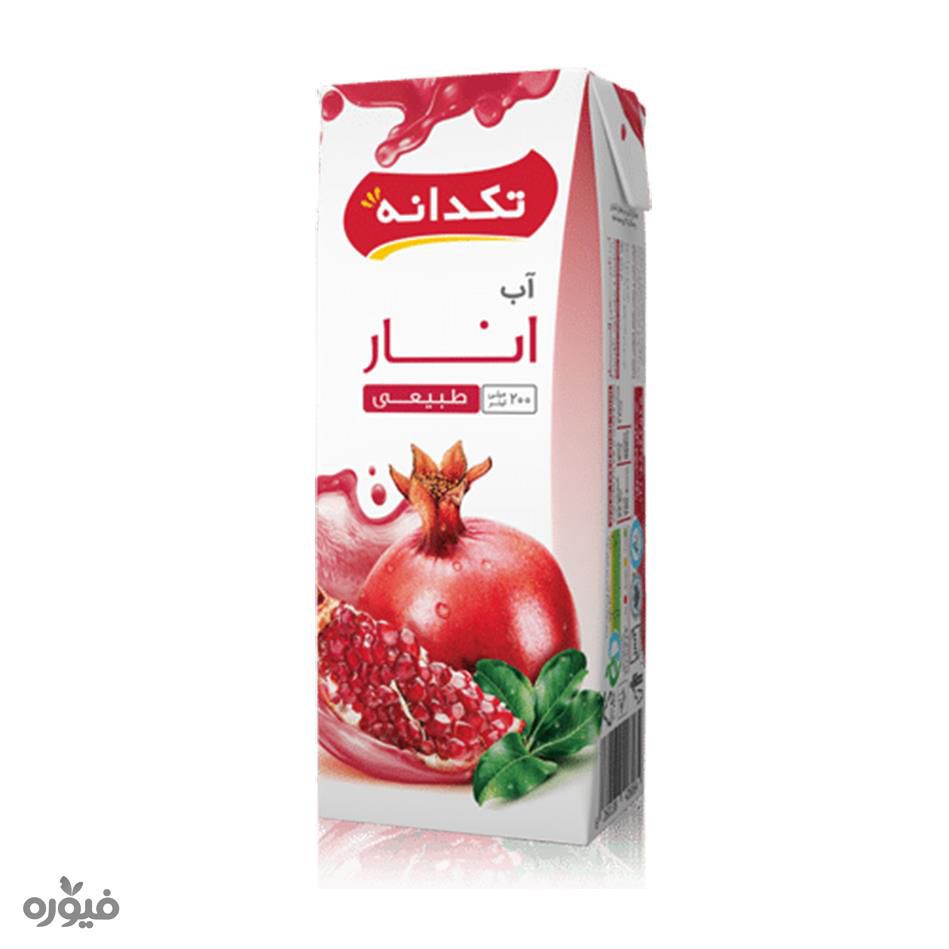 آبمیوه انار تکدانه 200 میلی لیتر