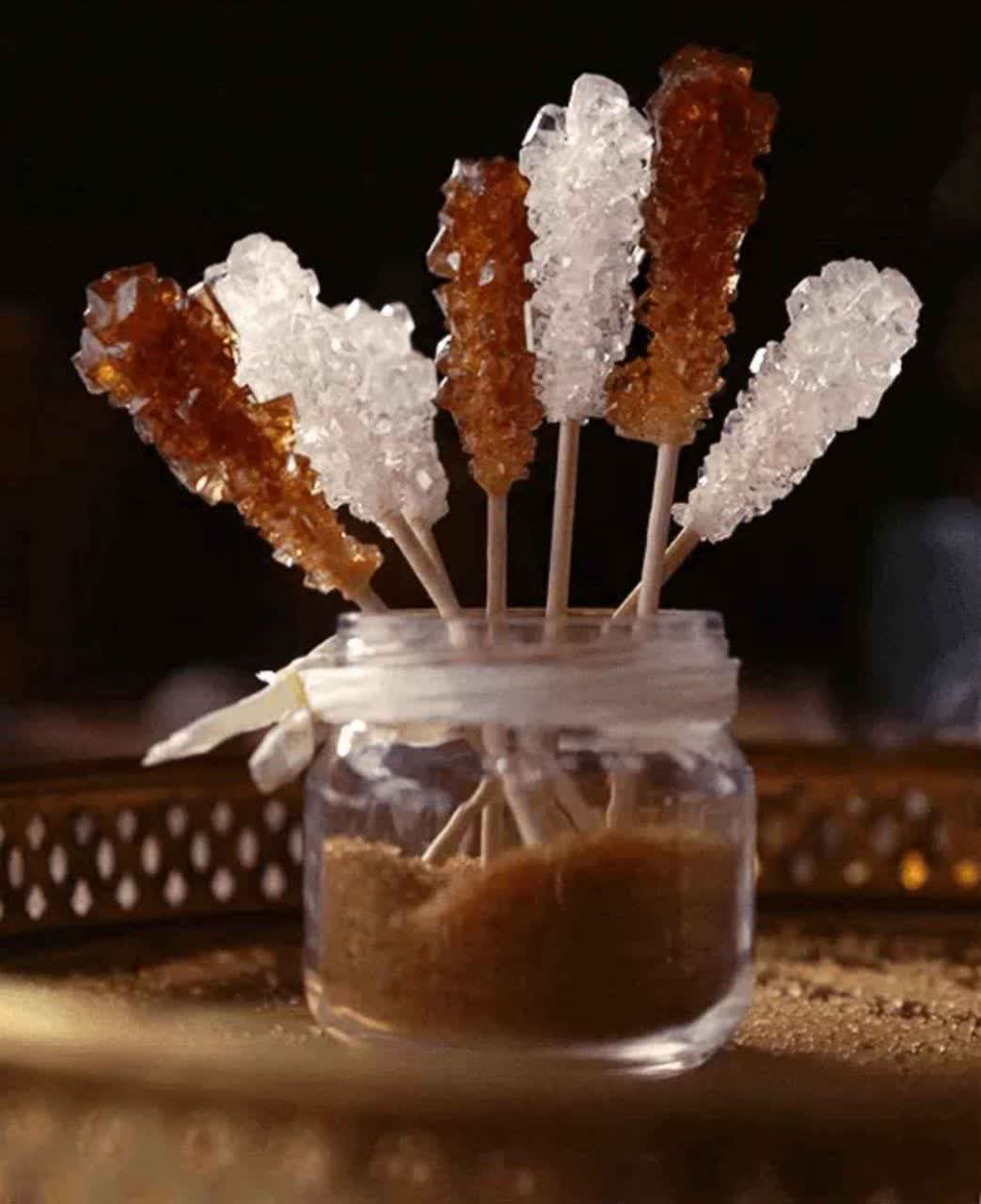 عرضه مستقیم نبات قهوه ای نی دار از اصفهان