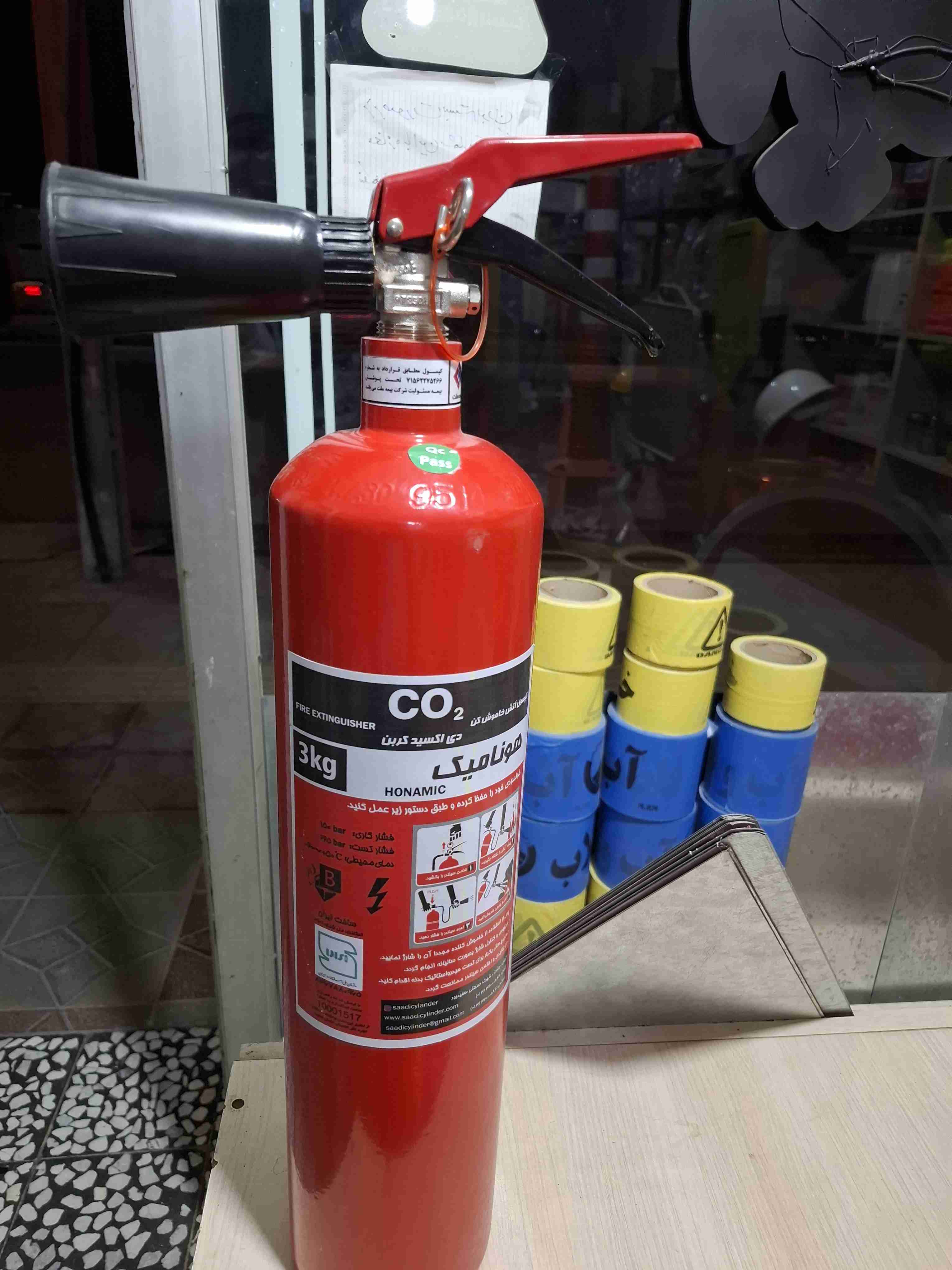کپسول آتشنشانی Co2 دی اکسید کربن ۳ کیلویی