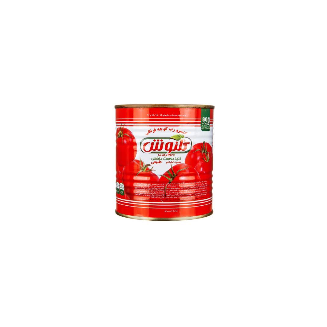 خرید رب گوجه 800 گرمی گلنوش + قیمت فروش استثنایی