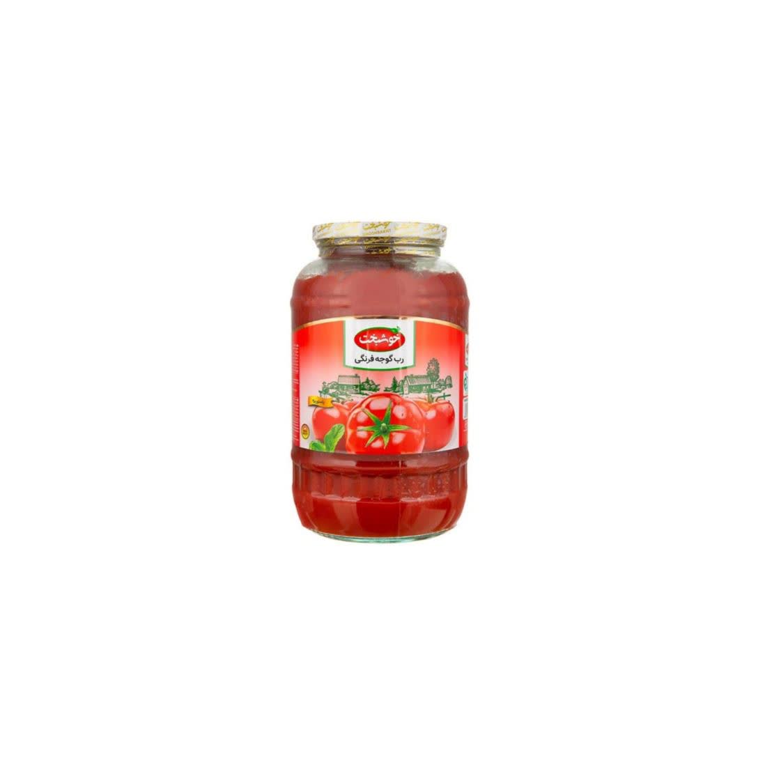 فروش رب گوجه شیشه ای خوشبخت + قیمت خرید به صرفه