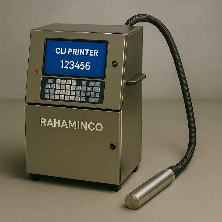 خرید پرینتر CIJ RAHAMINCO چاپ صنعتی سریع و دقیق با قیمت رقابتی