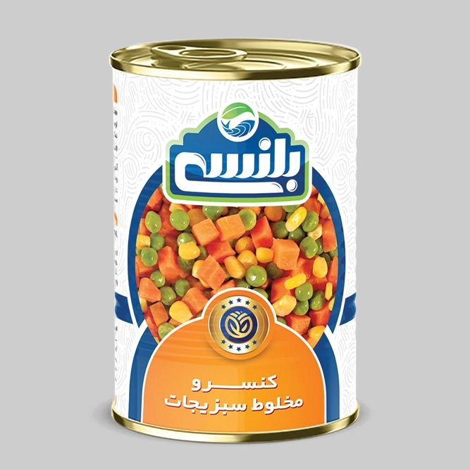 خرید به صرفه و ارزان کنسرو سبزیجات مخلوط 380 گرمی خوشمزه + قیمت استثنایی