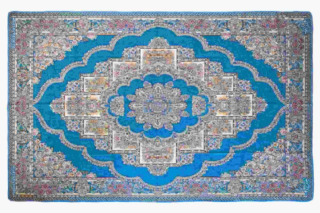 خرید بدون واسطه روفرشی مخمل طرح جدید ارغوان
