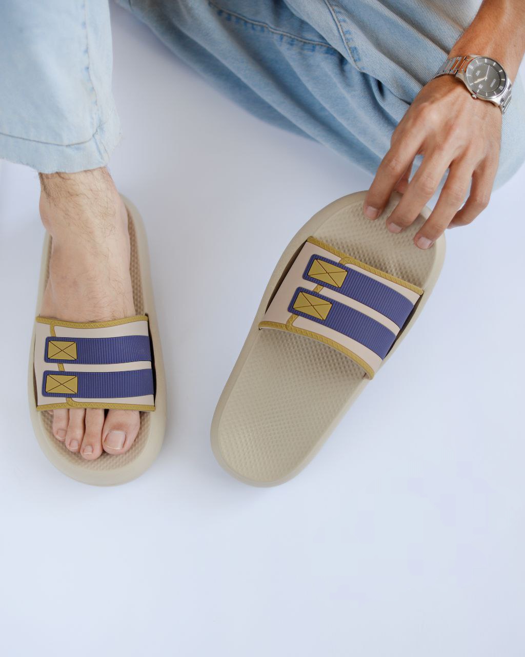 👞 فروش عمده دمپایی مردانه مدل تیام | کیفیت عالی، قیمت اقتصادی 👞