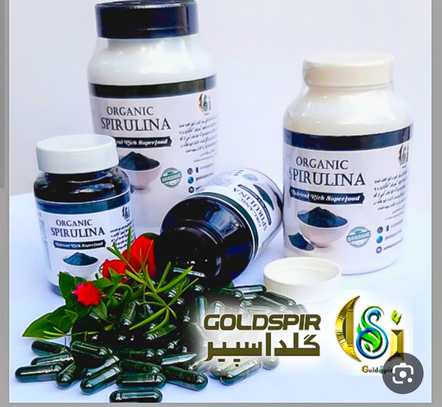 قیمت خرید کپسول ۱۰۰۰ میل جلبک اسپرولینا + قیمت عمده