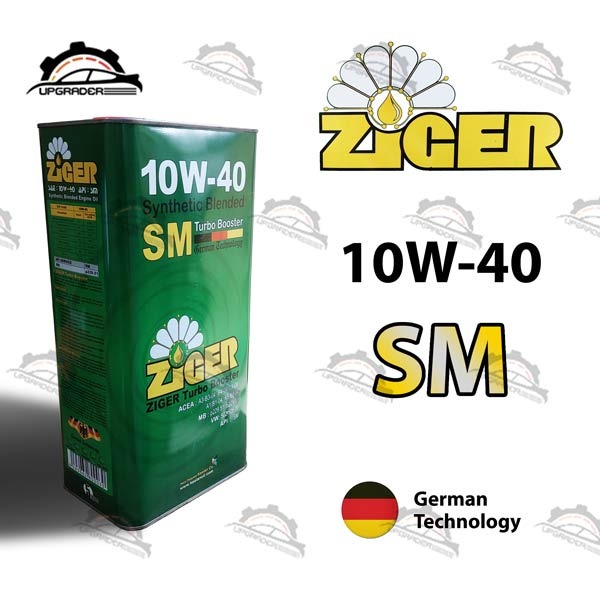 قیمت و خرید روغن موتور زیگر 10w 40 پنج لیتری SM + فروش عمده