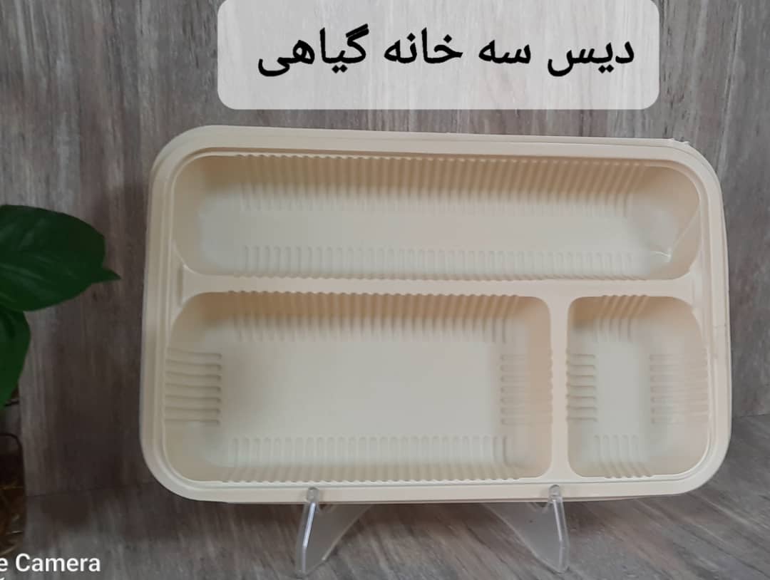 دیس یکبار مصرف سه خانه گیاهی قیمت
