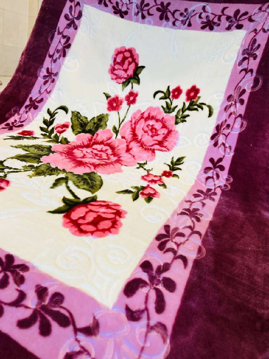 قیمت اقتصادی و به صرفه و با کیفیت عالی پتو لاله مهرگان گلدار یک نفره بالای ۷ رنگ متنوع + عمده