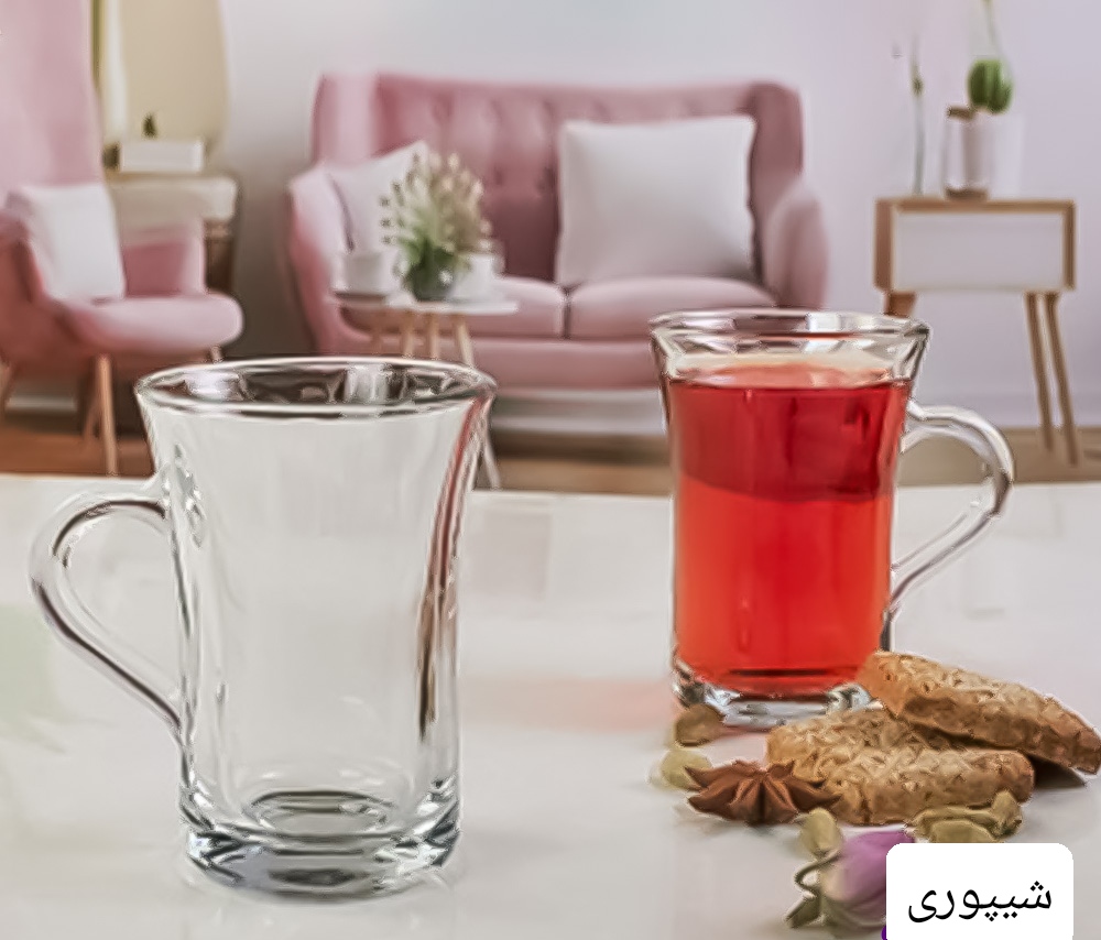 فروش عمده و قیمت نیم لیوان بلور مدل شیپوری کاوه