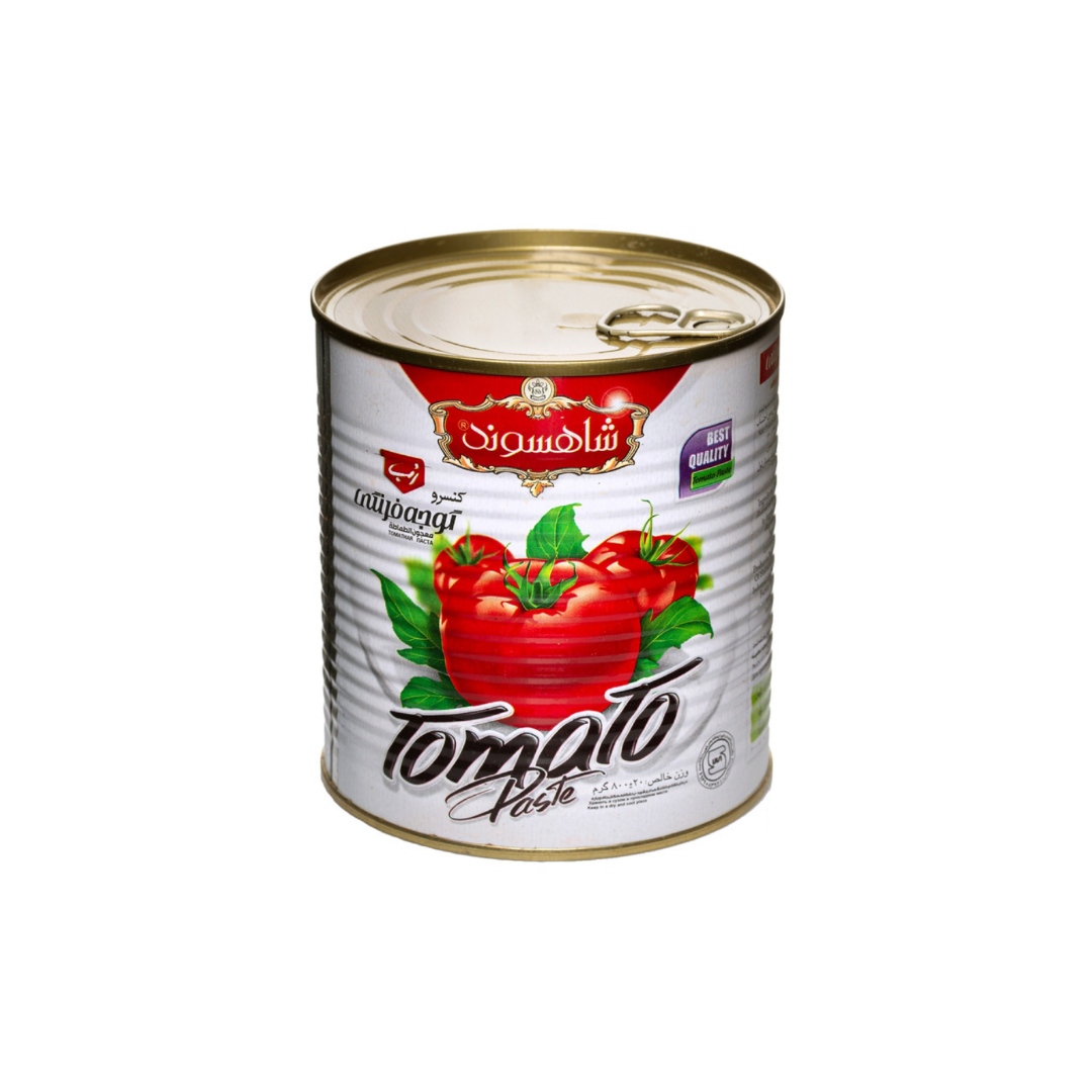 قیمت روز بازار رب گوجه قوطی 800 گرمی شاهسوند