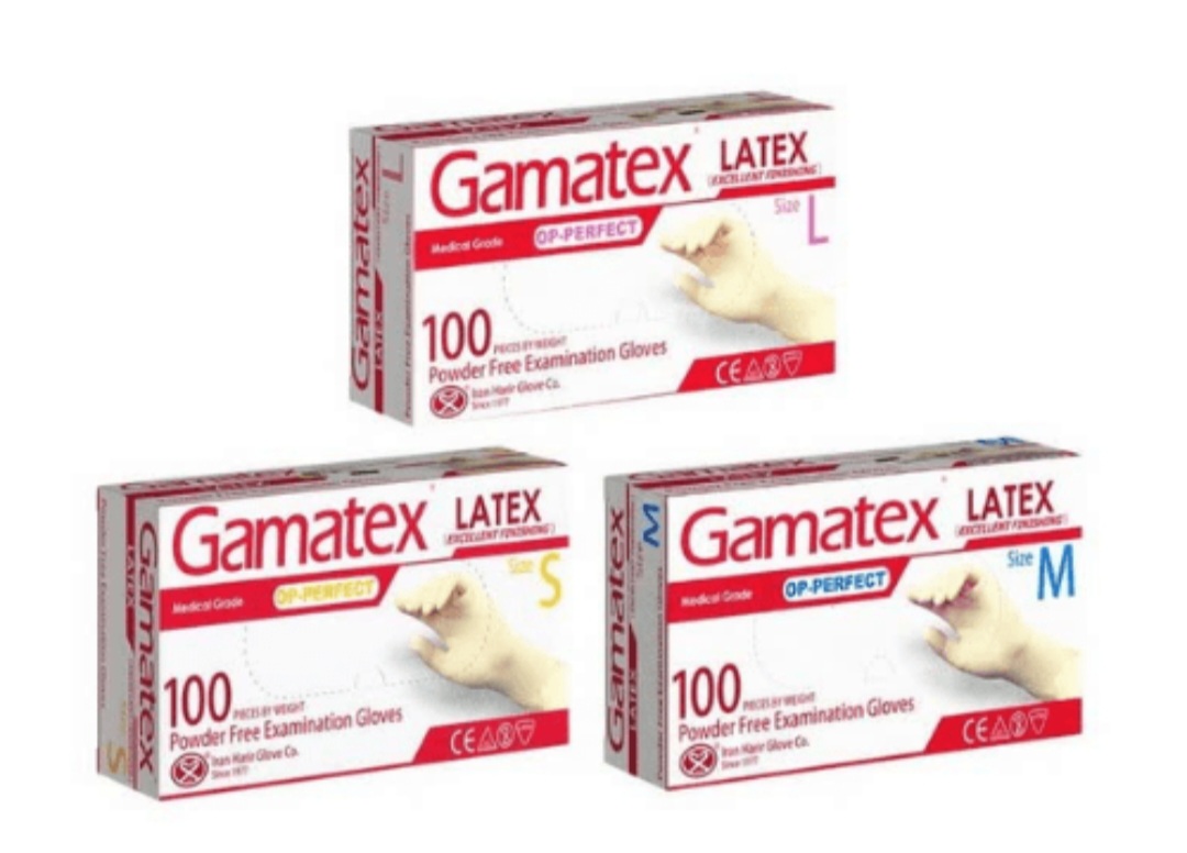خرید عمده اینترنتی دستکش لاتکس گاماتکس سایز xs + قیمت مناسب