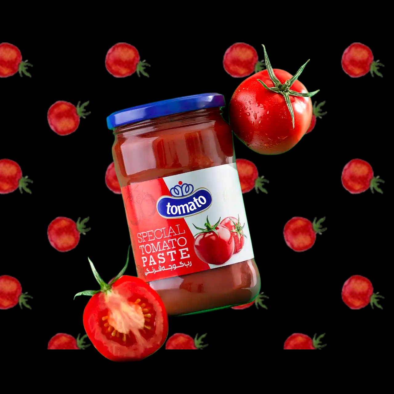 قیمت خرید رب گوجه‌فرنگی شیشه‌ ای ۲۵۰ گرمی + بریکس ۲۴