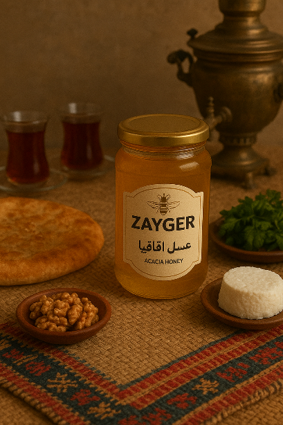 فروش مستقیم و عمده عسل اقاقیا زایگر + قیمت ویژه