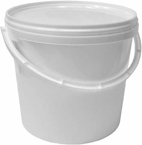 قیمت سطل 6 لیتری پلاستیکی سفید درب دار