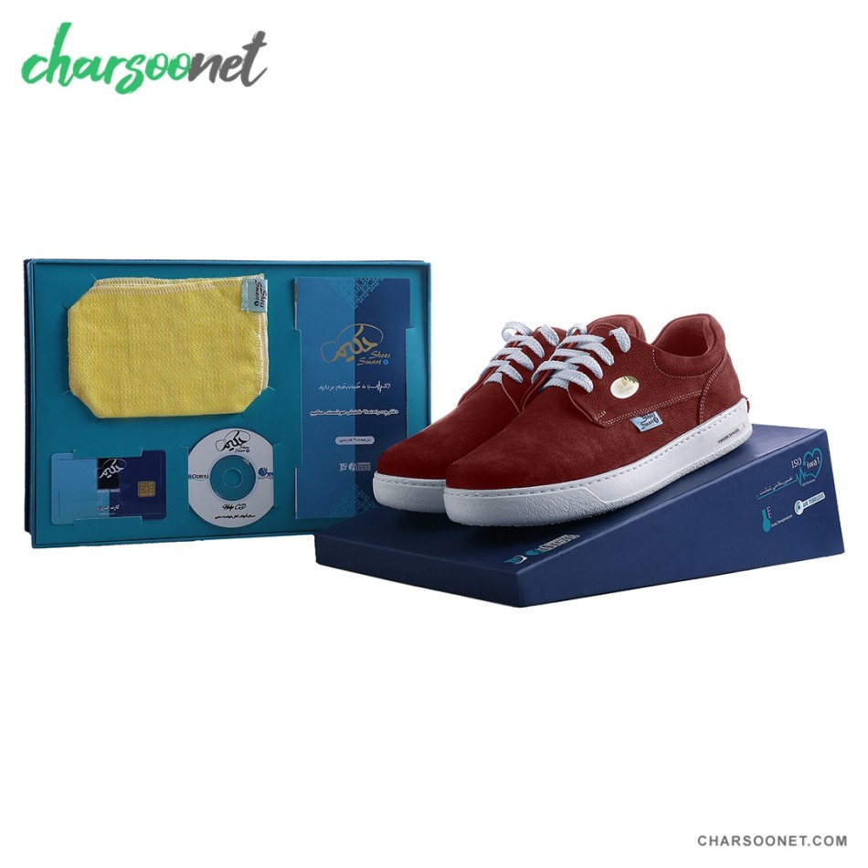 تصویر 1 از کفش چرم نگین تبریز با اندازه استاندارد مناسب پاهای متوسط