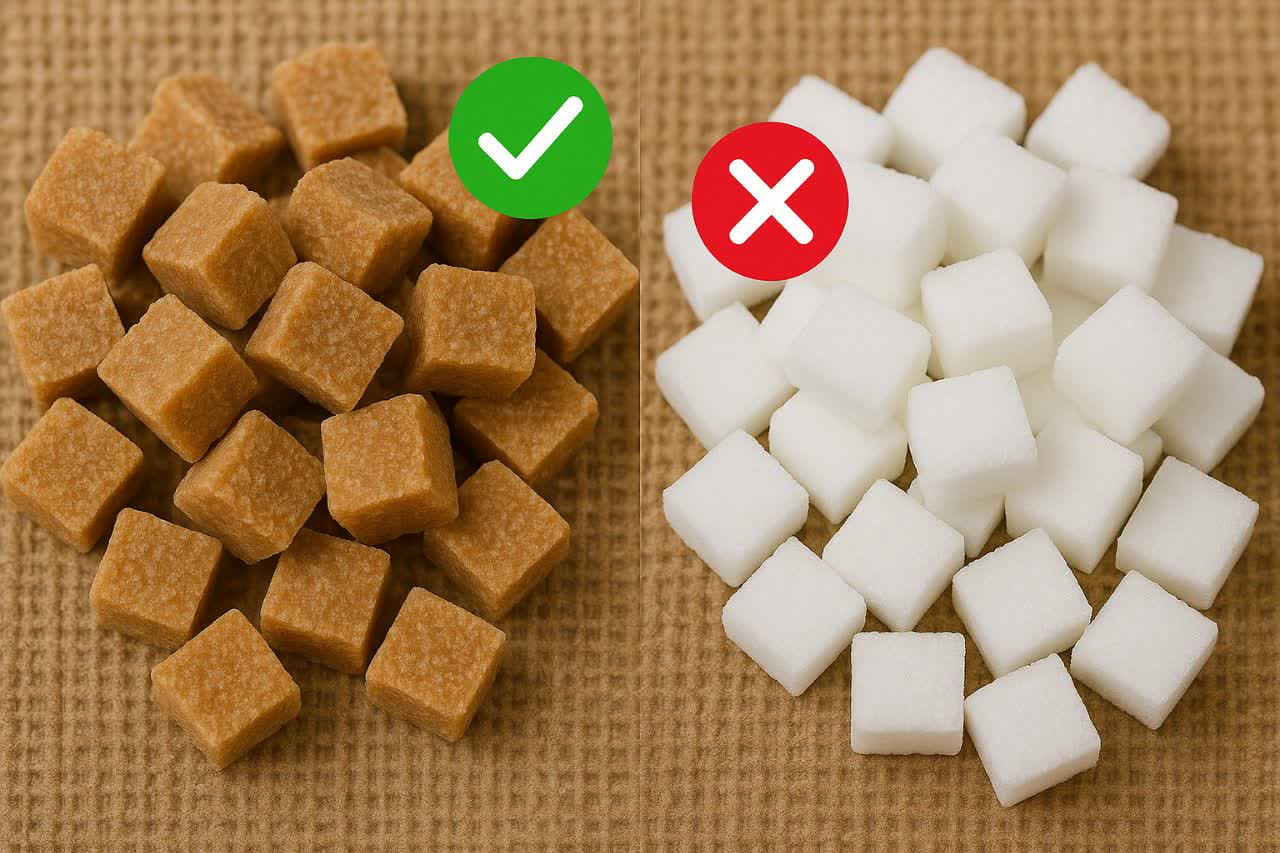 عرضه مستقیم قند قهوه ای سالم به جای قند سفید + خرید