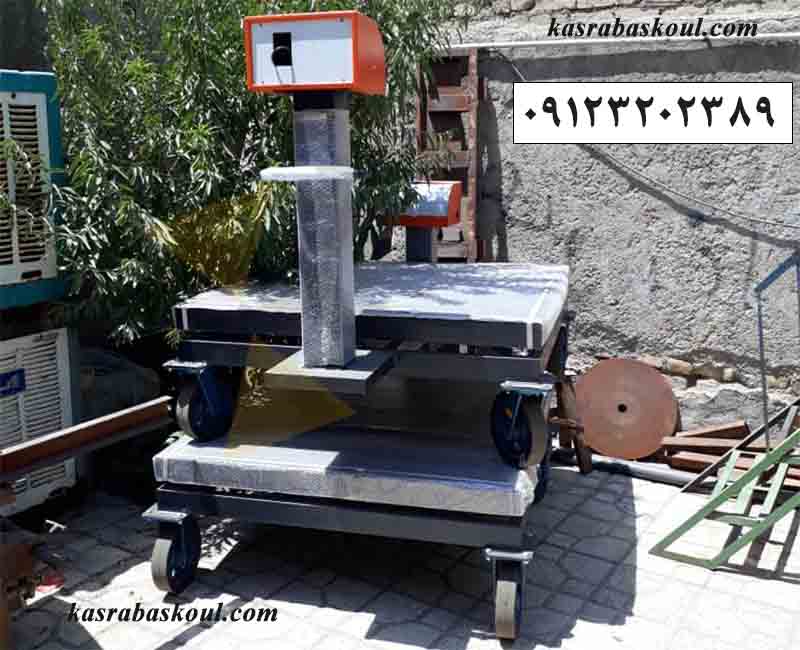 باسکول چرخ دار ۱۰۰۰ کیلویی مخصوص بارگیری میادین قیمت
