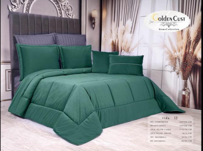 روتختی مخمل قیطون دوزی مدل vida دو نفره