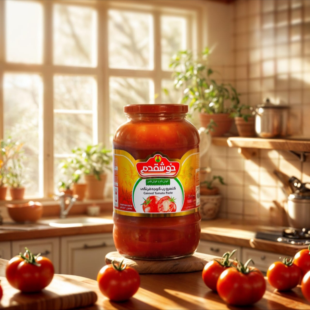 خرید رب گوجه فرنگی شیشه 700 گرمی با کیفیت عالی و تکنولوژی روز دنیا کاملا ارگانیک