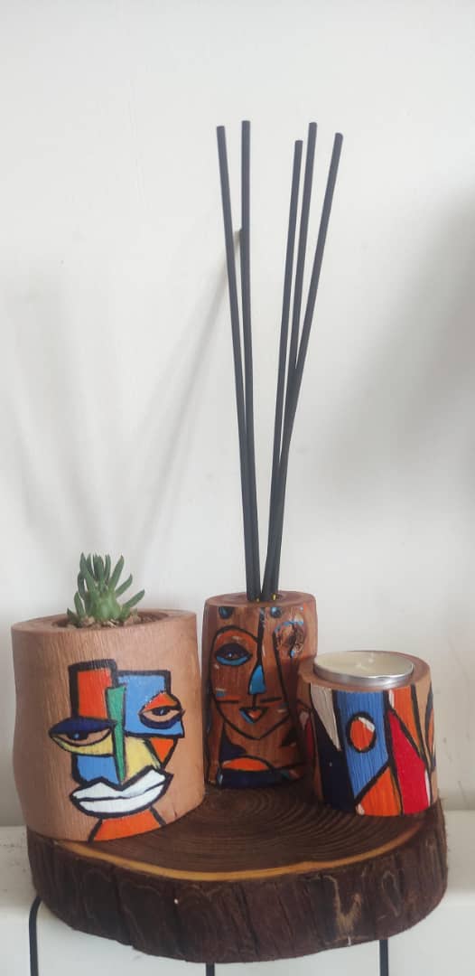 ست جاشمعی و گلدان و عود دان + خرید