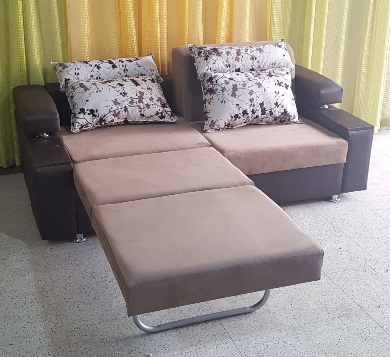 قیمت خرید مبل راحتی تاشو مدل دو قلو ملینا + فروش ویژه