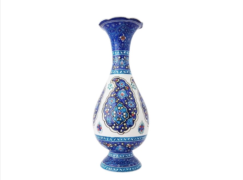 خرید گلدان میناکاری طرح ترنج