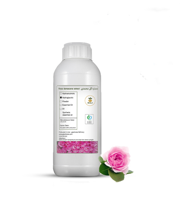 فروش ویژه عصاره خوراکی گل محمدی مایع گرید +A