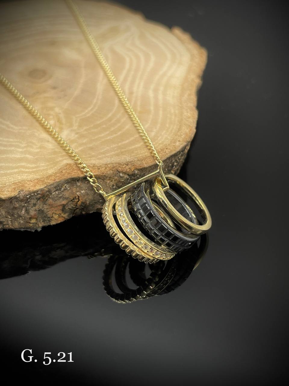 تصویر 1 از خرید پلاک و زنجیر نقره با آبکاری رادیوم طلایی