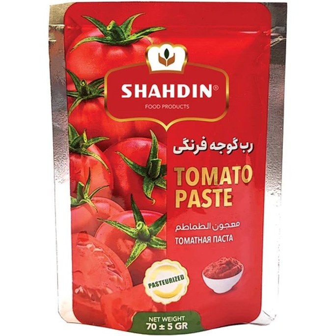 قیمت خرید رب گوجه فرنگی ساشه 70 گرمی شهدین با فروش عمده