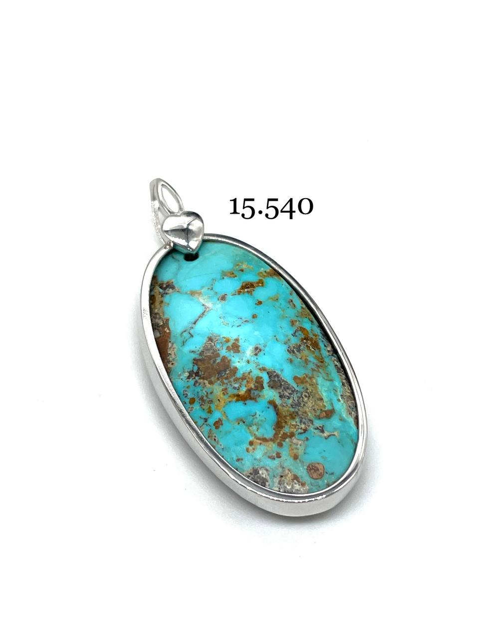 خرید پلاک نقره مردانه با نگین فیروزه نیشابوری اصل