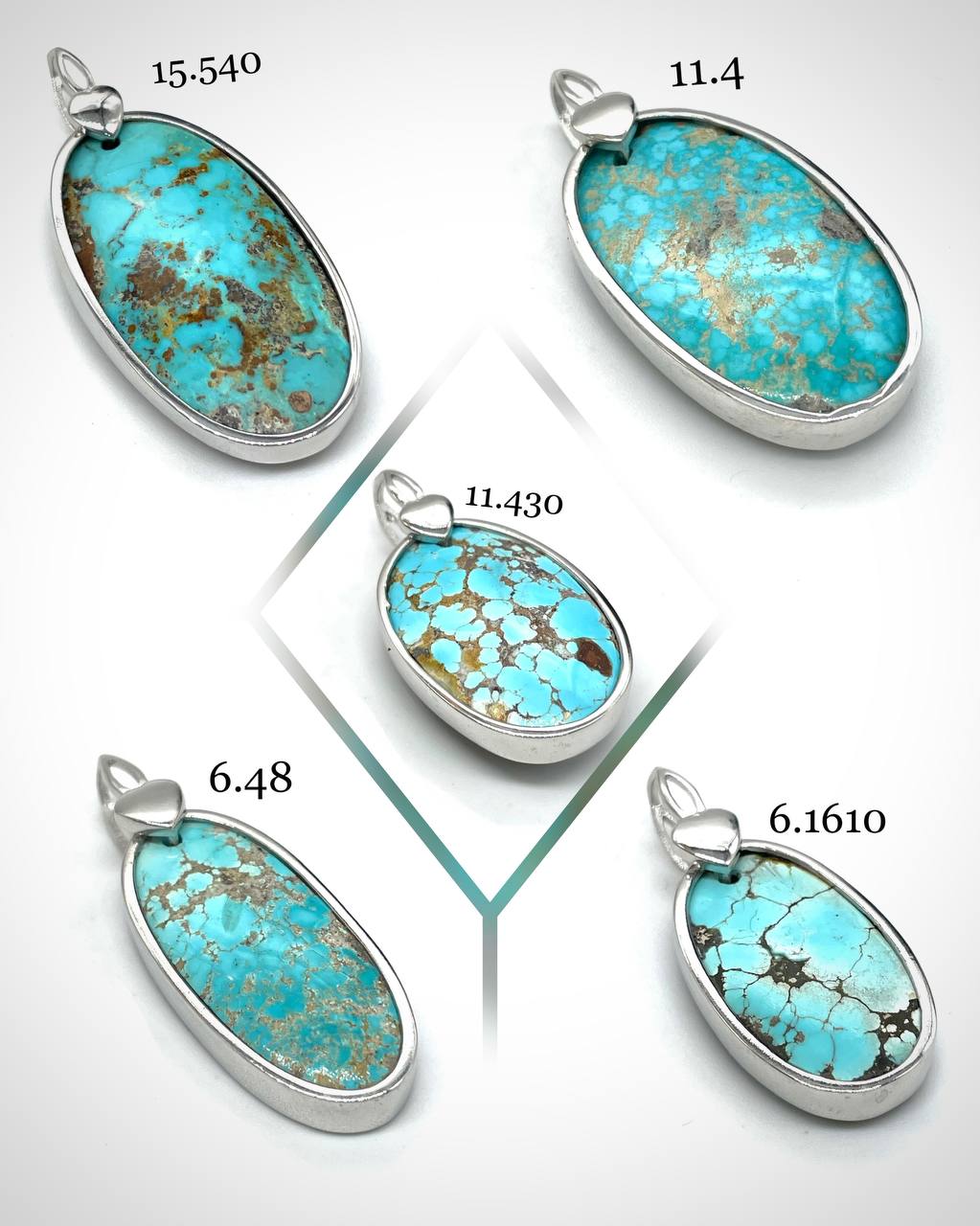 تصویر 3 از خرید پلاک نقره مردانه با نگین فیروزه نیشابوری اصل