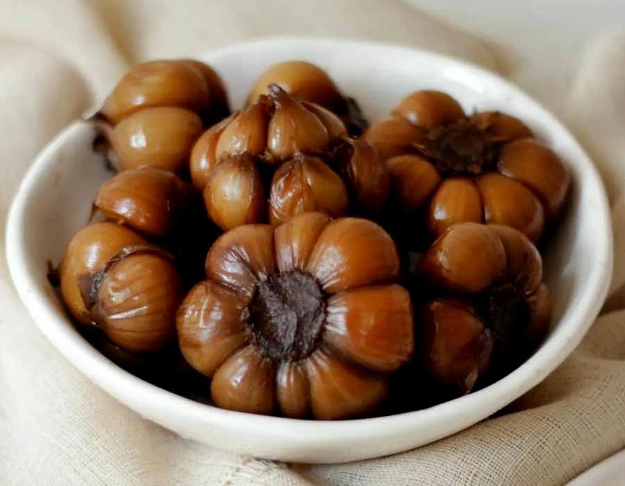 ترشی سیر کاراملی + پت ۵ کیلویی