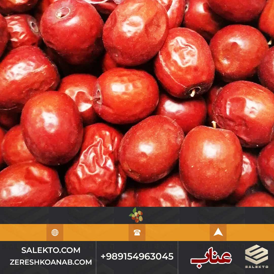 عناب خشک لوکس بیرجند با پوست براق و گوشت نرم + خرید به‌ صرفه و قیمت شگفت‌ انگیز