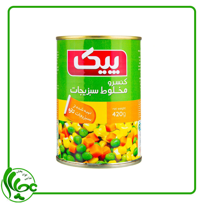 شرایط خرید به صرفه کنسرو سبزیجات ۴۲۰ گرمی + قیمت اقتصادی و ارزان