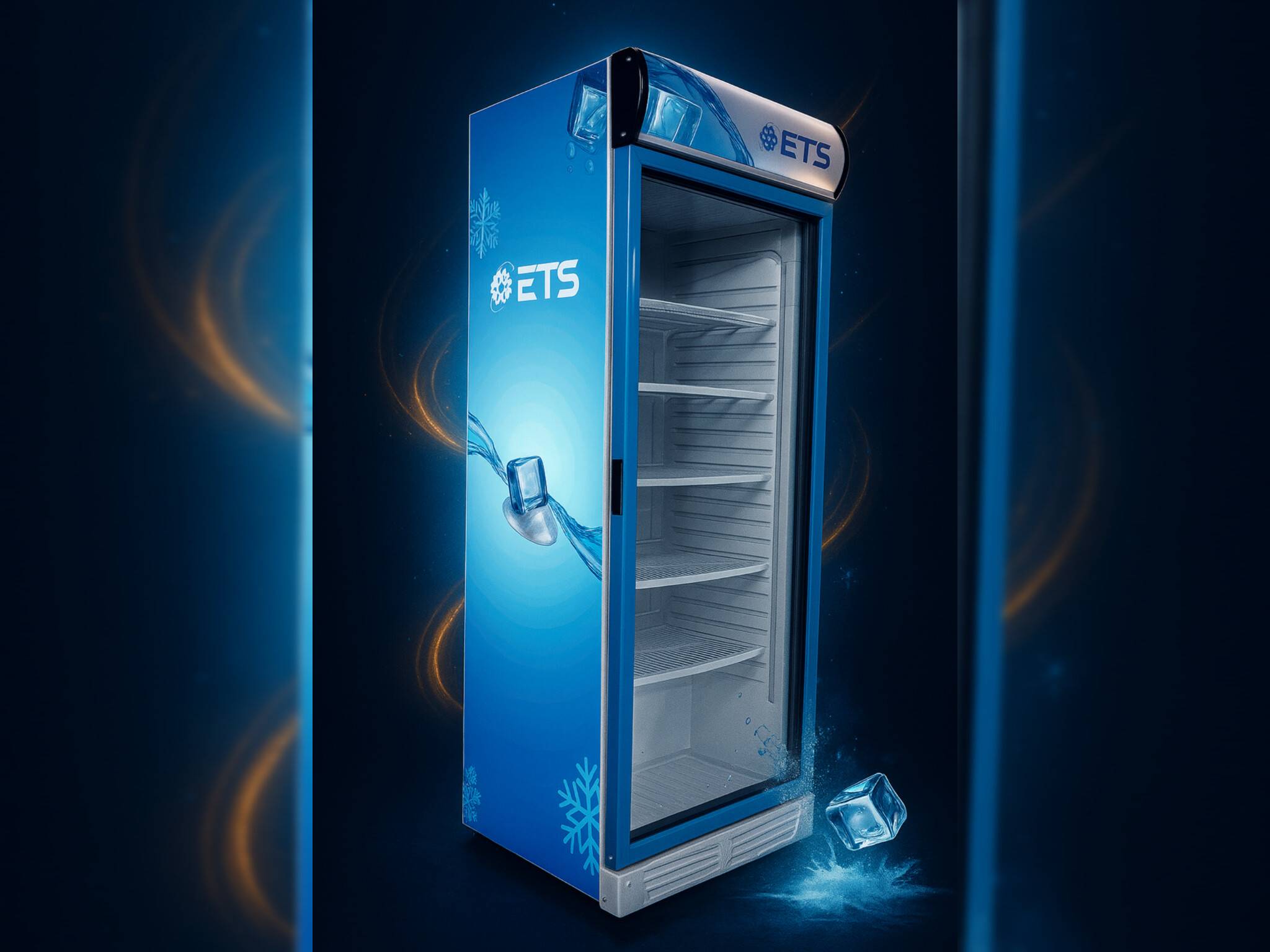 خرید یخچال ویترینی ۷۰ سانتی + نورپردازی SMD