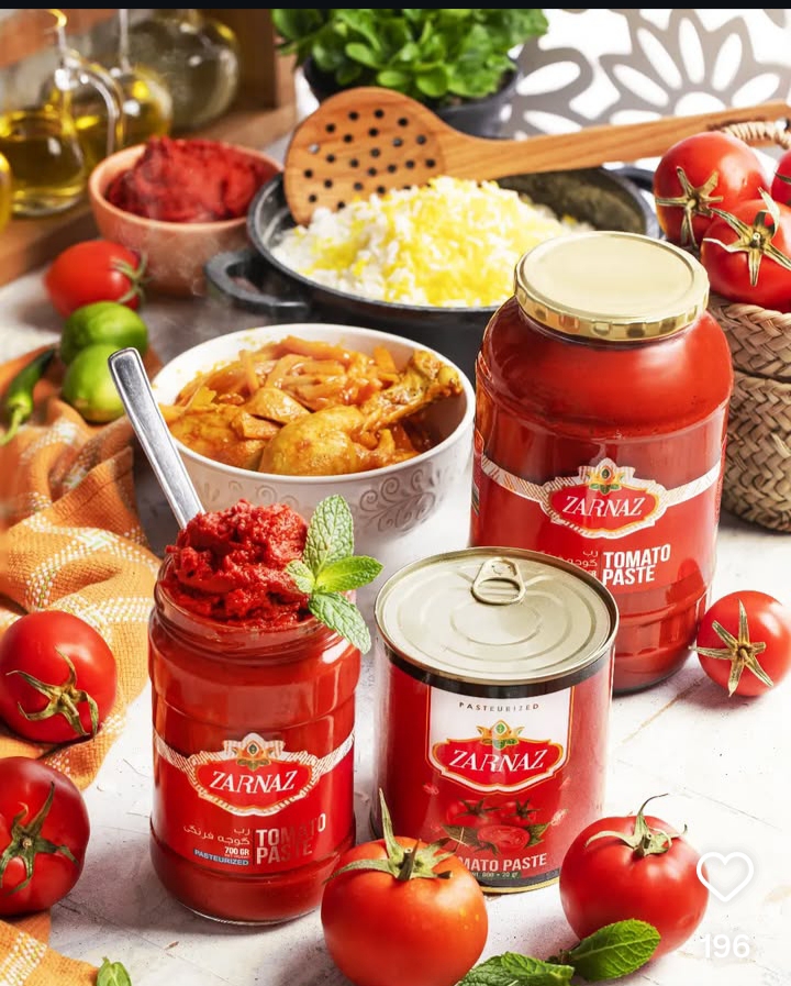 فروش رب گوجهفرنگی زرناز + مطابق با استانداردهای جهانی