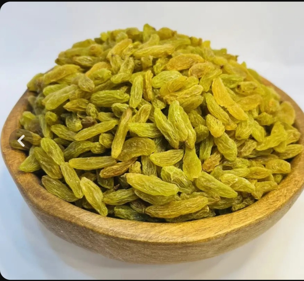 قیمت کشمش لوکس طلایی قلمی کاشمری + با بسته بندی صادراتی
