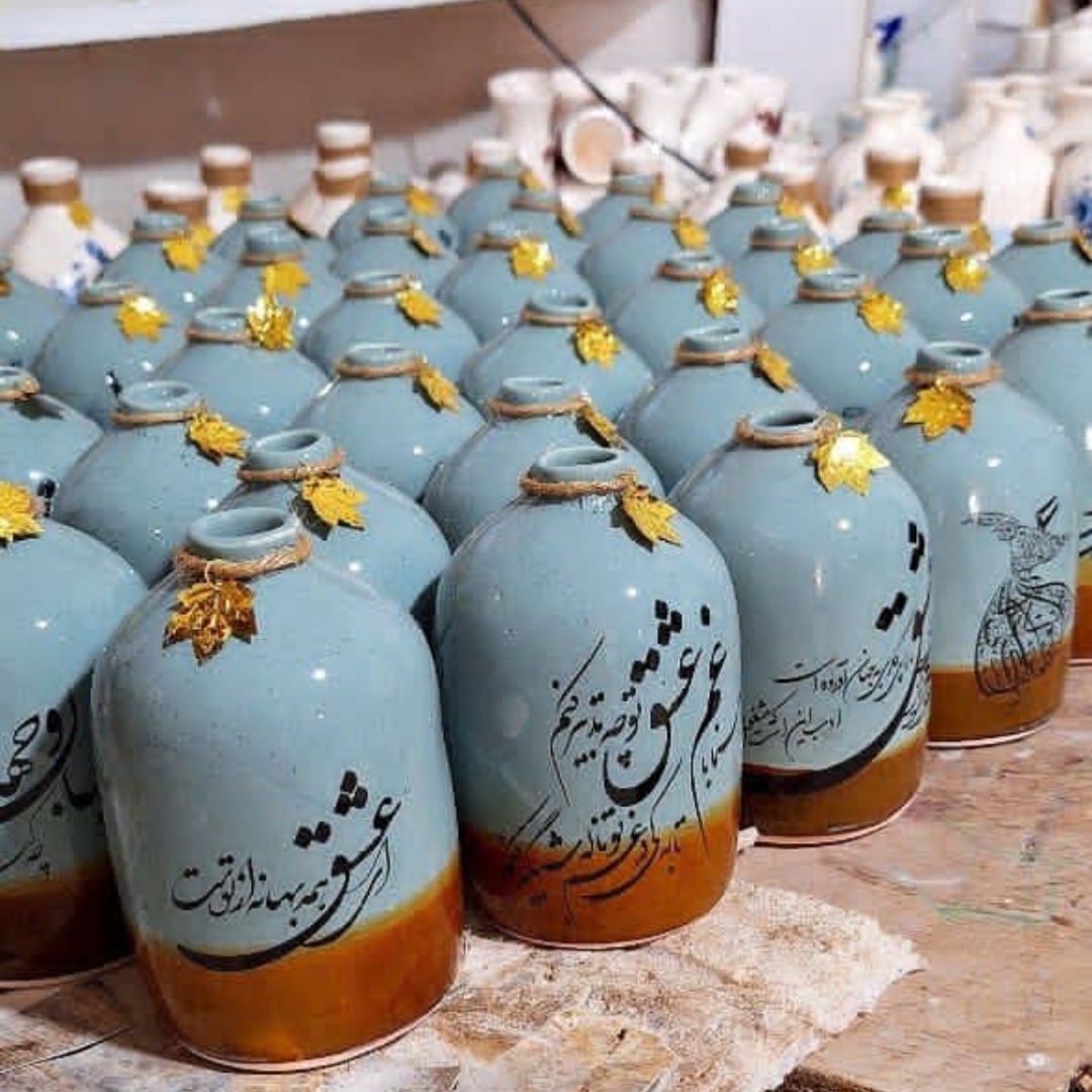 خرید گلدان با طرح نوشتاری + فروش عمده