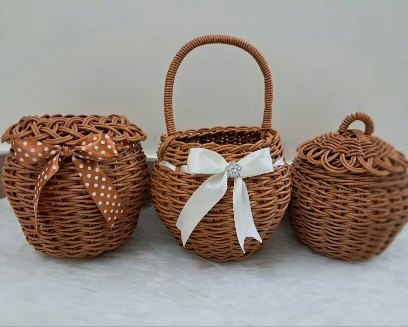 فروش سبد خمره ای حصیری سنتی