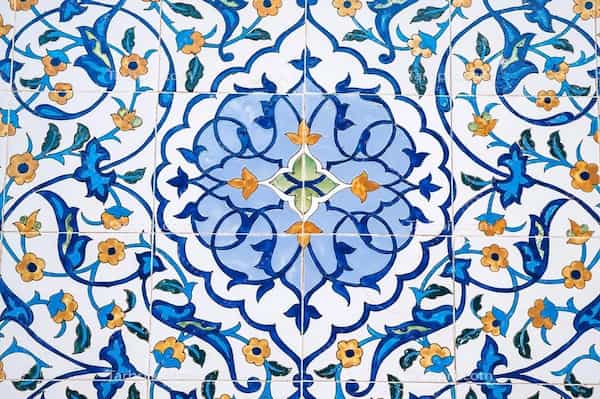 فروش کاشی هفت رنگ با طرح گل بهترین قیمت