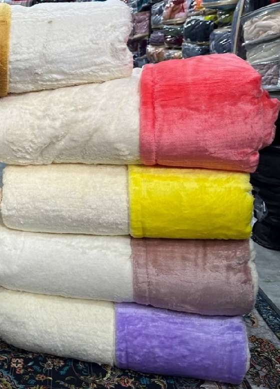قیمت عمده پتو گوسفندی مسافرتی دو رو تک نفره