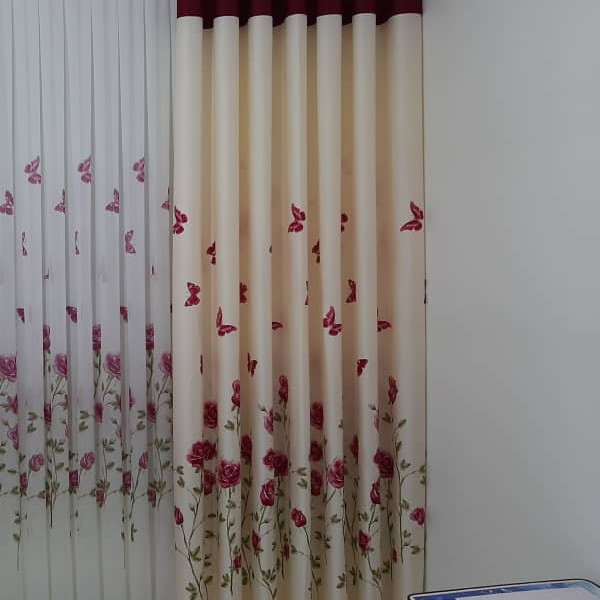 قیمت پارچه پرده ای حریر گلدار