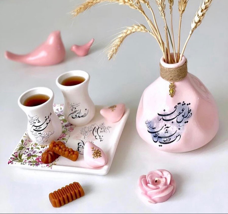 قیمت فروش ویژه ست چای خوری و گلدان