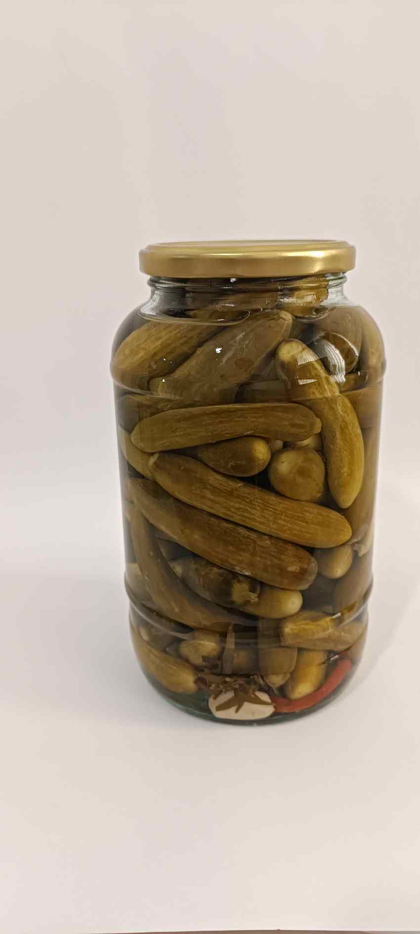 خرید خیارشور شیشهای ۱۵۰۰ گرمی ویژه